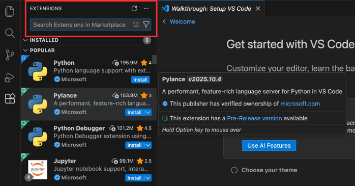 検索窓にGitHub Copilotを入力