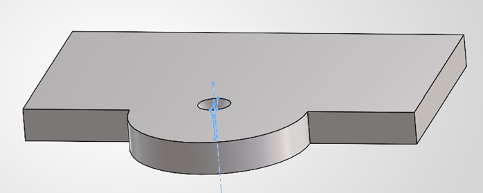 穴が開いた3Dモデル